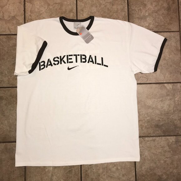 Nike Other - Men's Vintage Nike Basketball Short Sleeve Ringer T-shirt- Size 2XL